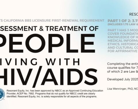 PART 1 Mental Health Counseling for People Living with HIV-AIDS: History, Medical Facts, Cultural Awareness, Social Determinants of Health, and Ethical Issues (3.75 CE hours, including 1.75 L&E)
