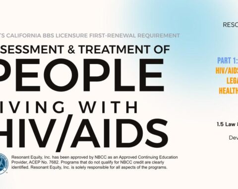 PART 1 Mental Health Counseling for People Living with HIV-AIDS: History, Medical Facts, Cultural Awareness, Social Determinants of Health, and Ethical Issues (3.75 L&E CE hours)